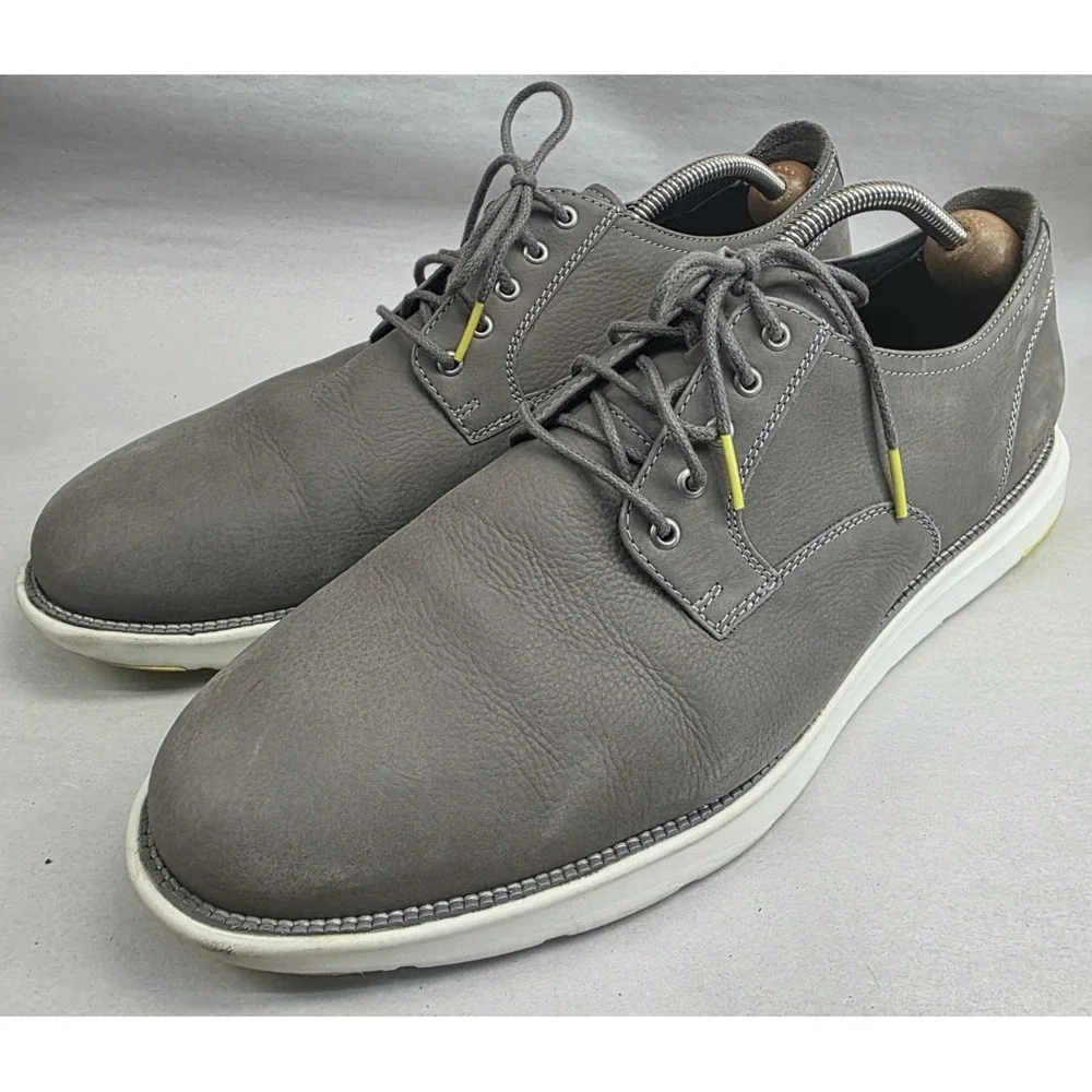 Cole Haan (Sz 13M) Grand 360 Mens Original Grey Leather Casual Shoes C33830